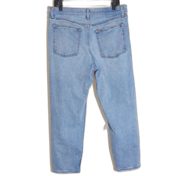 Abercrombie & Fitch Women's Distressed The Mom High Jeans Light Wash 31S EUC - Picture 9 of 16